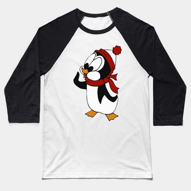 Chilly Willy Baseball T-Shirt by kareemik